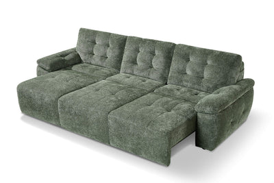 Rio Green 3 Seater Power Slider Sofa Bed