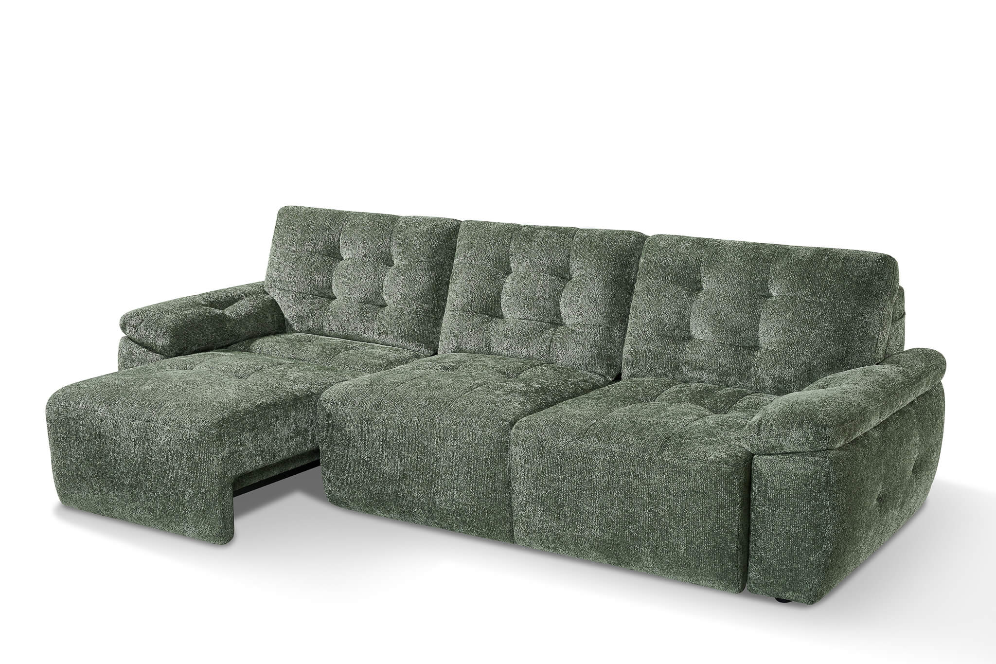Rio Green 3 Seater Power Slider Sofa Bed