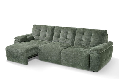 Rio Green 3 Seater Power Slider Sofa Bed