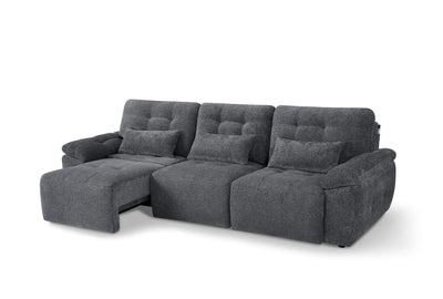 Rio Grey 3 Seater Power Slider Sofa Bed