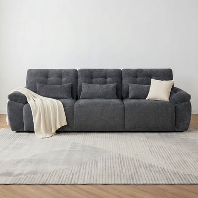 Rio Grey 3 Seater Power Slider Sofa Bed