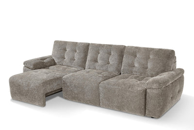 Rio Stone 3 Seater Power Slider Sofa Bed