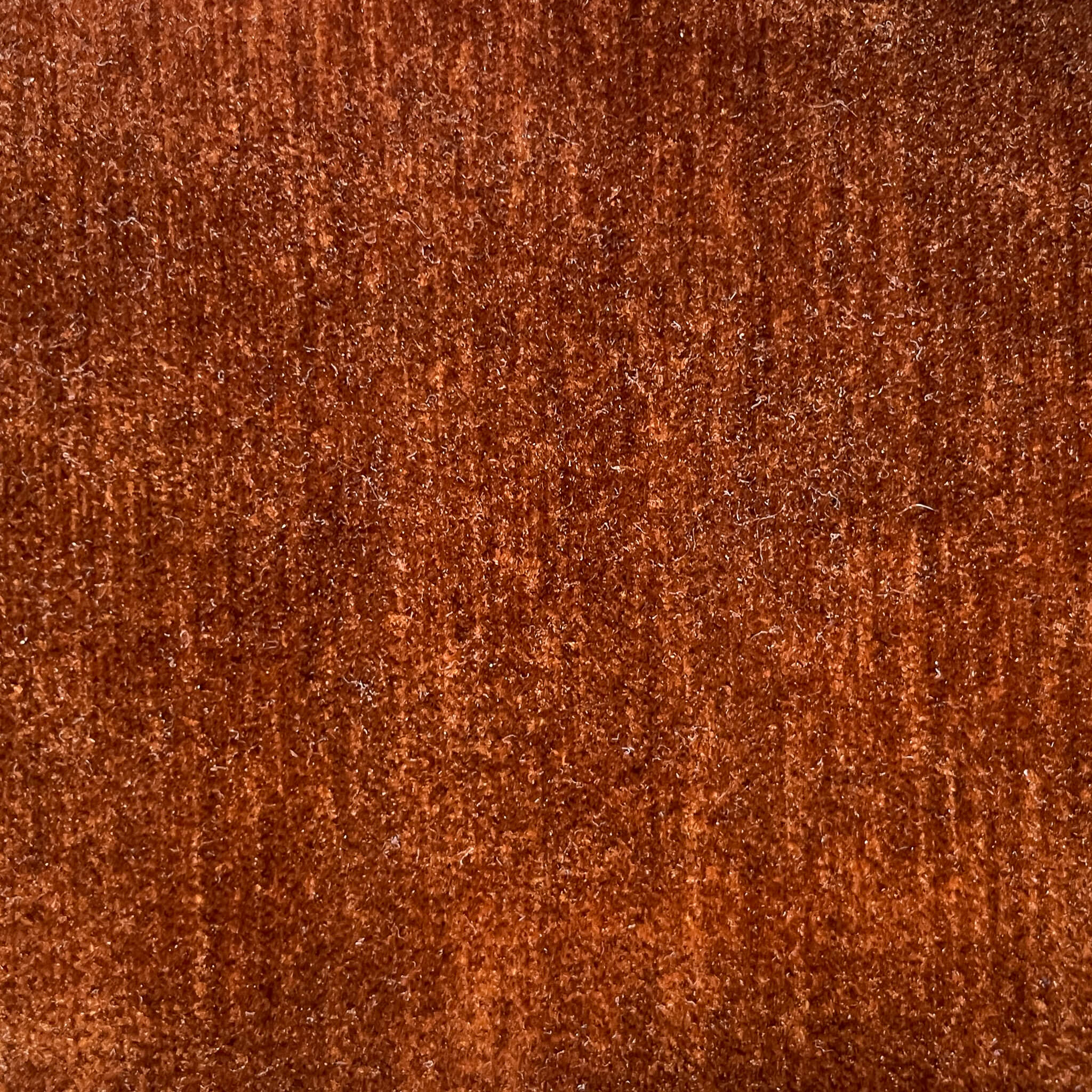 Vintage Rust Velvet Fabric Swatch