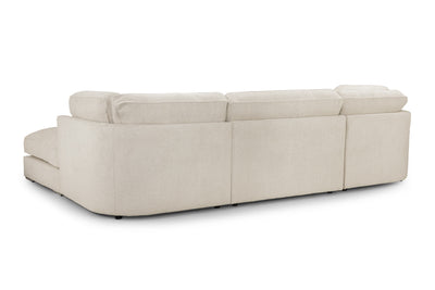 Sakina Beige U Shape Corner Sofa