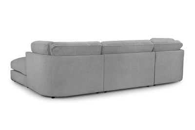 Sakina Grey U Shape Corner Sofa