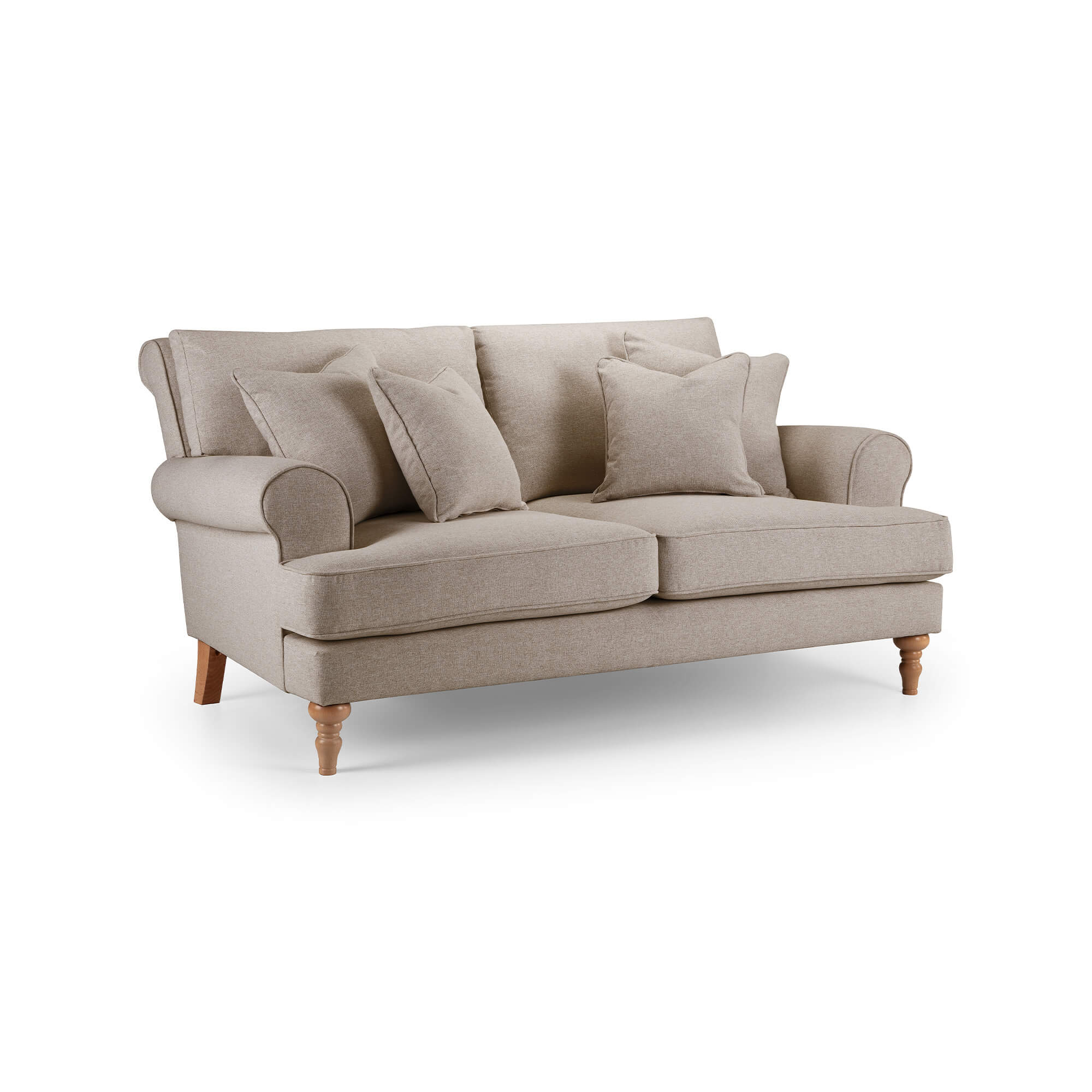 Sany Beige 2 Seater Sofa