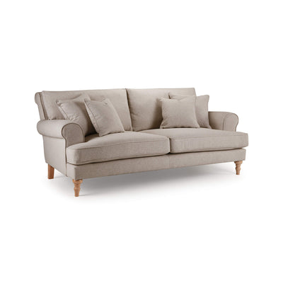 Sany Beige 3 Seater Sofa