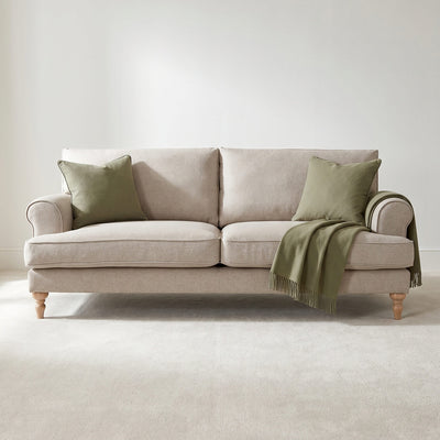 Sany Beige 4 Seater Sofa