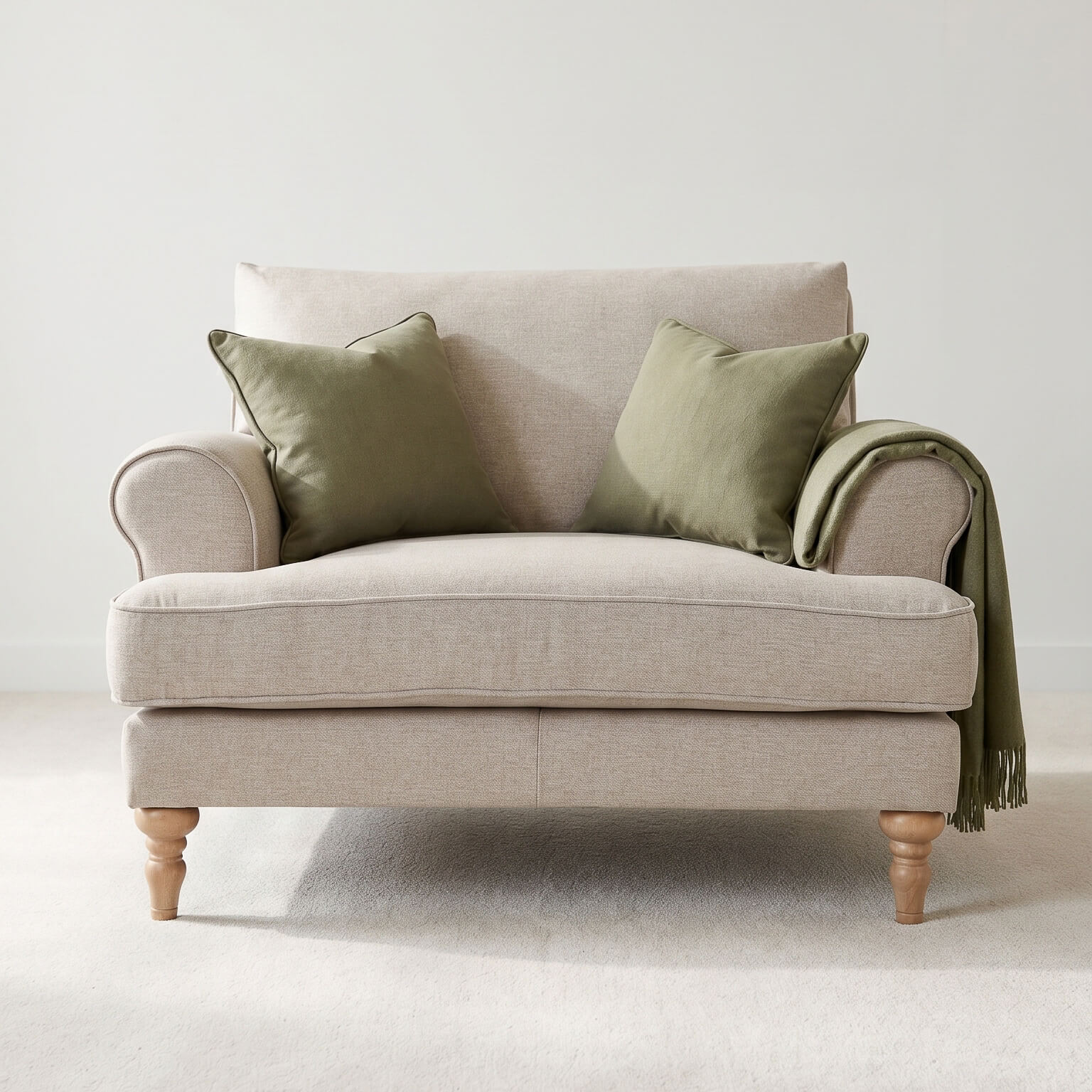 Sany Beige Snuggle Chair