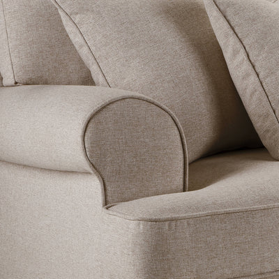 Sany Beige 4 Seater Sofa