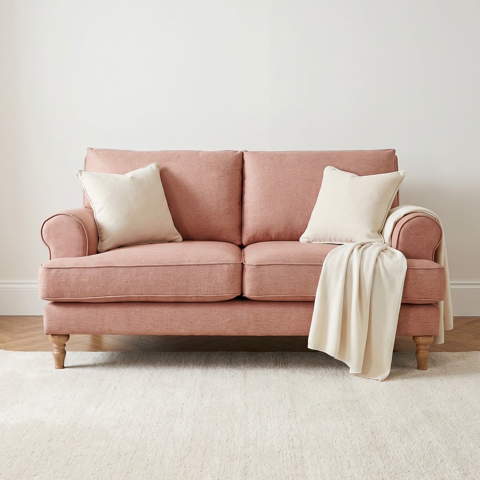Sany Pink 2 Seater Sofa