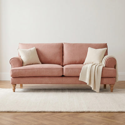 Sany Pink 3 Seater Sofa