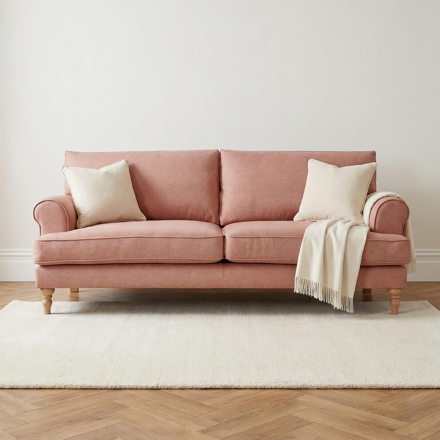 Sany Pink 4 Seater Sofa