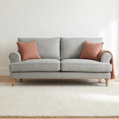 Sany Beige 3 Seater Sofa