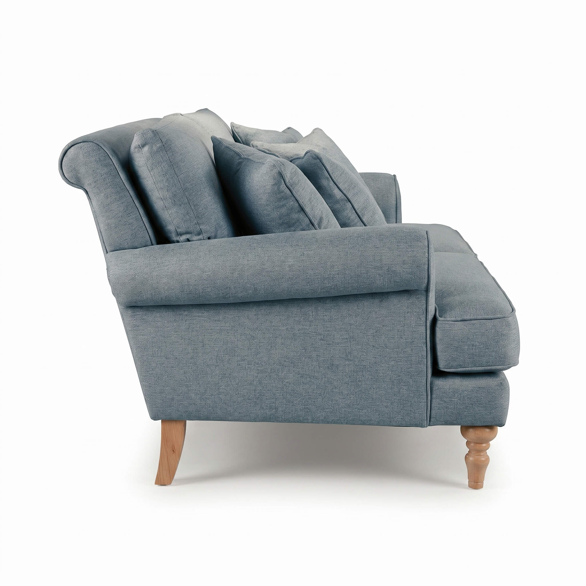 Sany Blue 4 Seater Sofa