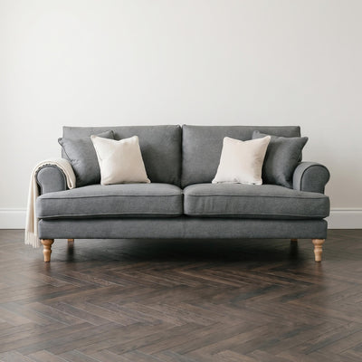 Sany Grey 3 Seater Sofa