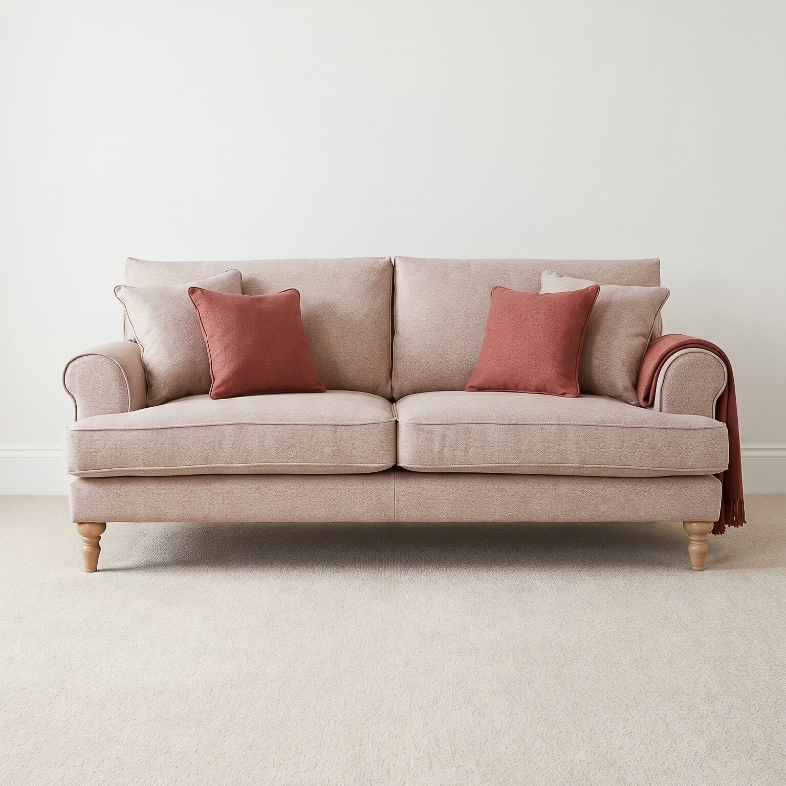 Sany Pink 3 Seater Sofa