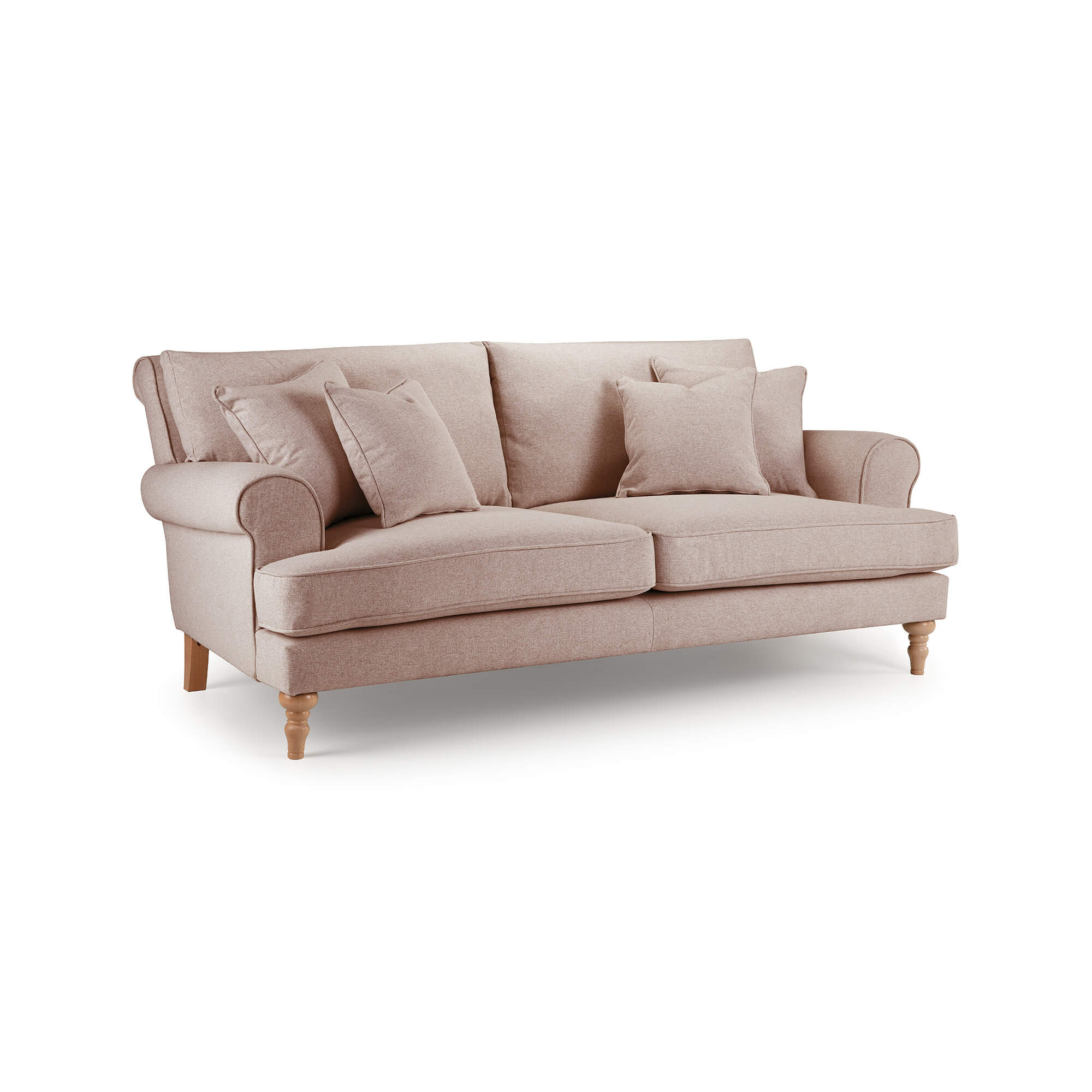 Sany Pink 3 Seater Sofa