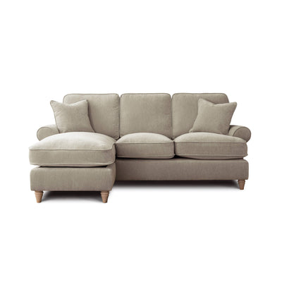 Sharika Beige Left Chaise Corner Sofa