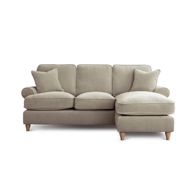 Sharika Beige Right Chaise Corner Sofa
