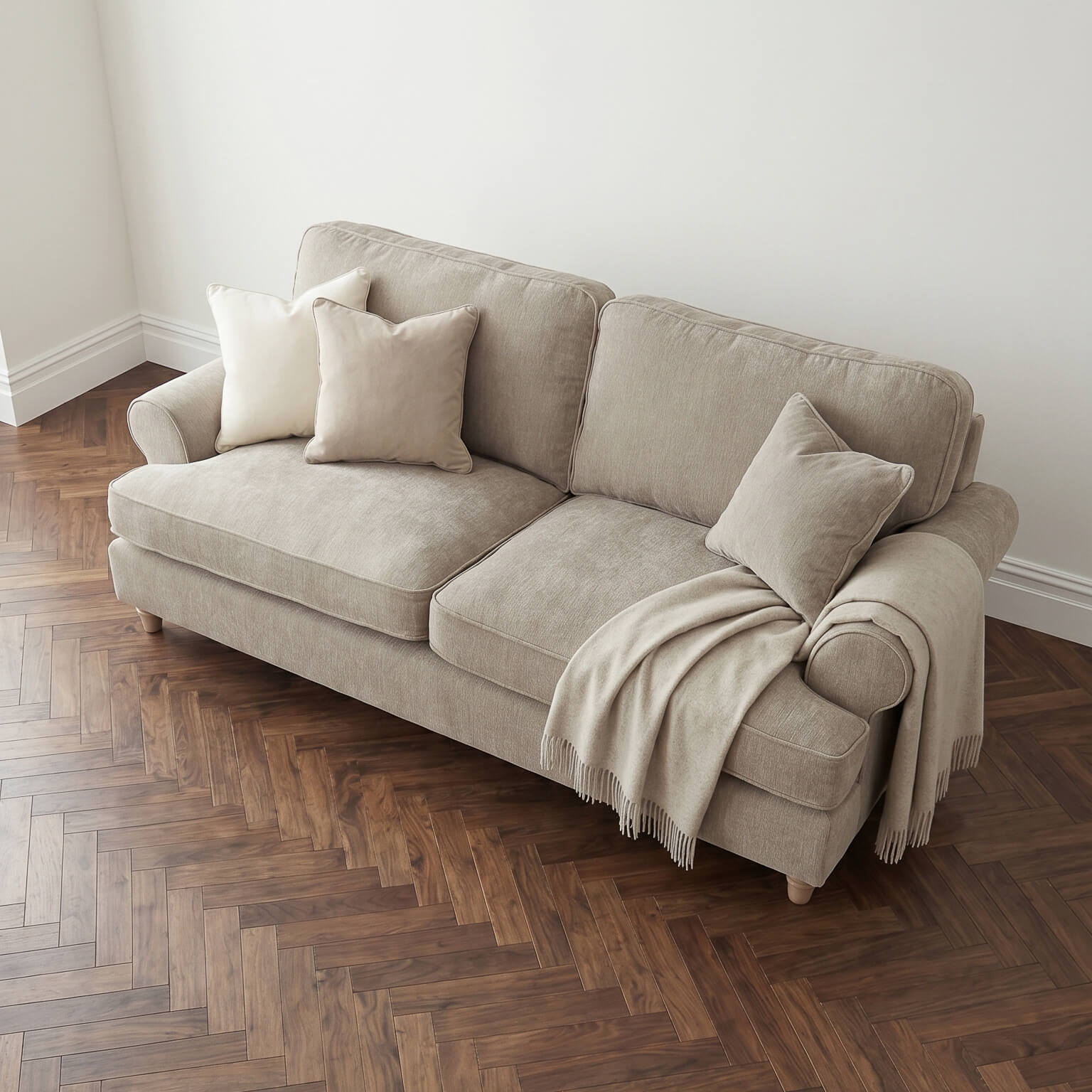 Sharika Beige 3 Seater Sofa