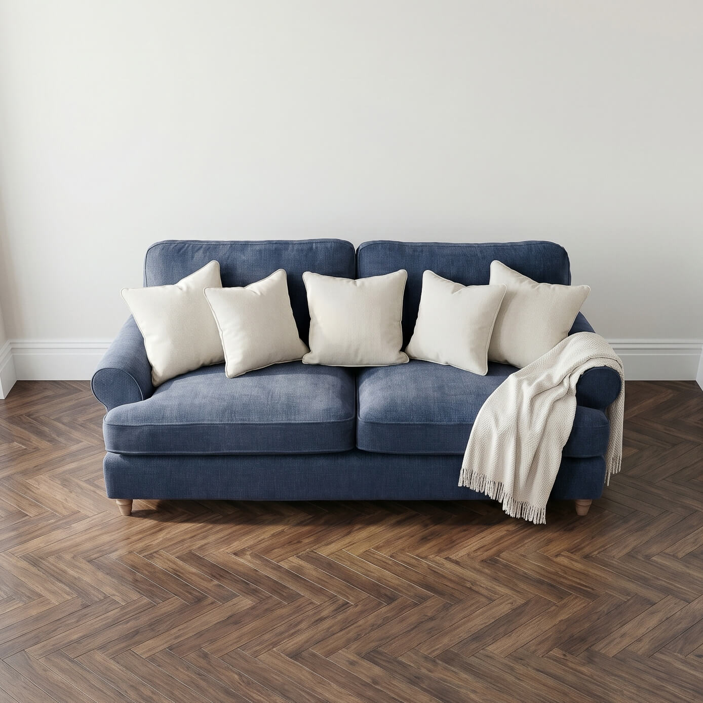 Sharika Blue 3 Seater Sofa