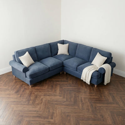 Sharika Blue Double Corner Sofa