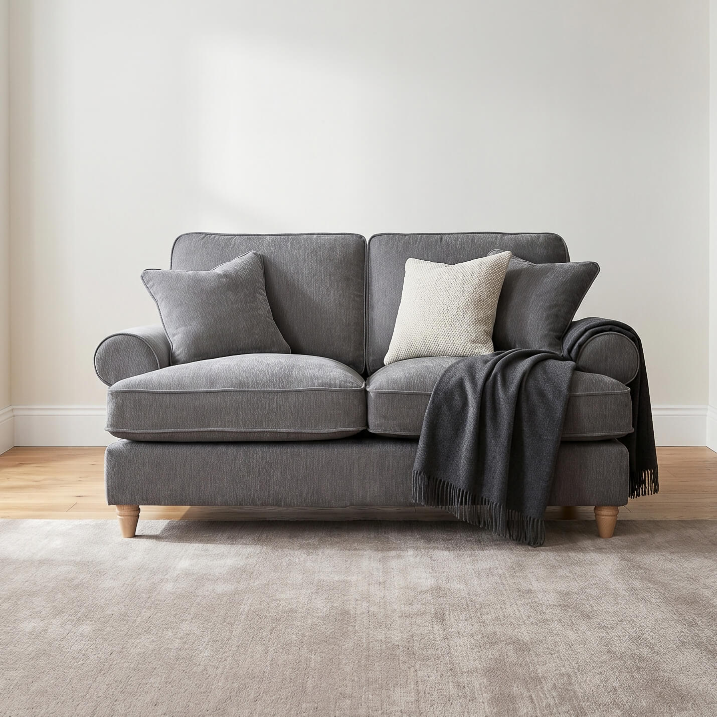 Sharika Grey 2 Seater Sofa