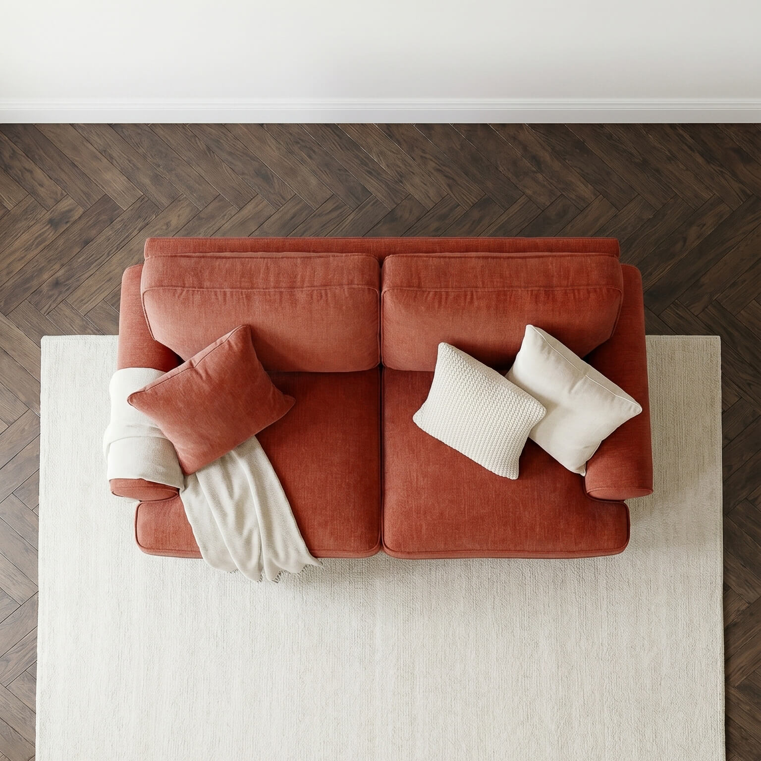 Sharika Red 2 Seater Sofa