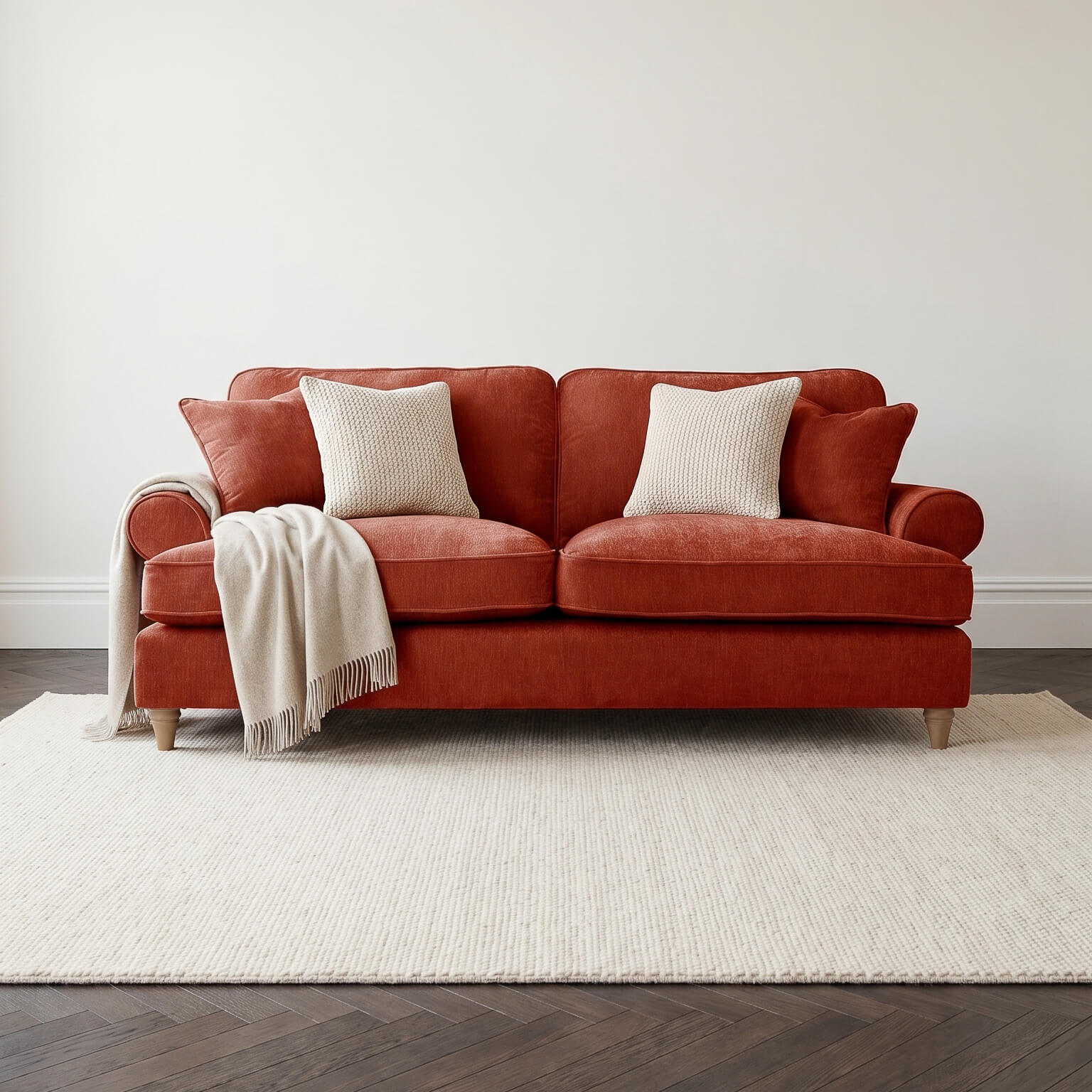 Sharika Red 3 Seater Sofa