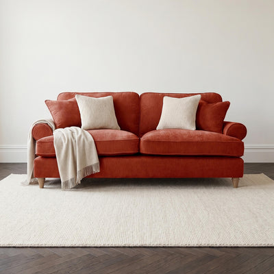 Sharika Red 3 Seater Sofa