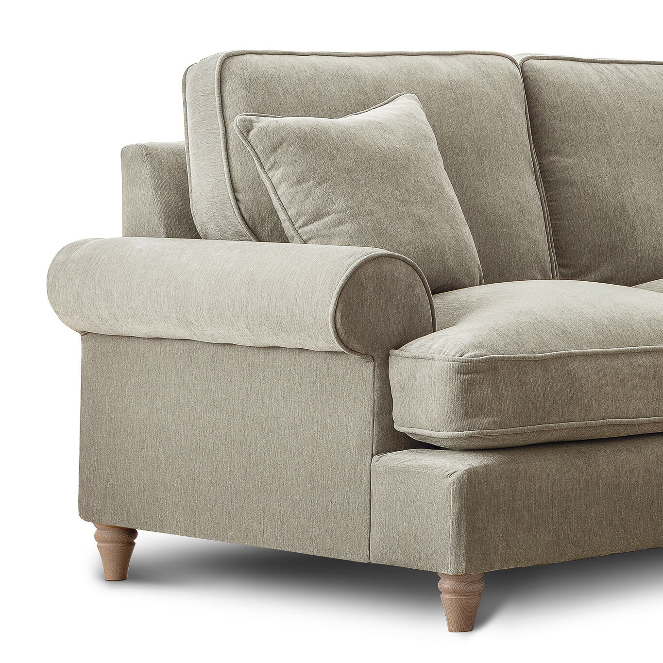 Sharika Beige Double Corner Sofa