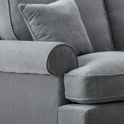 Sharika Grey Left Chaise Corner Sofa