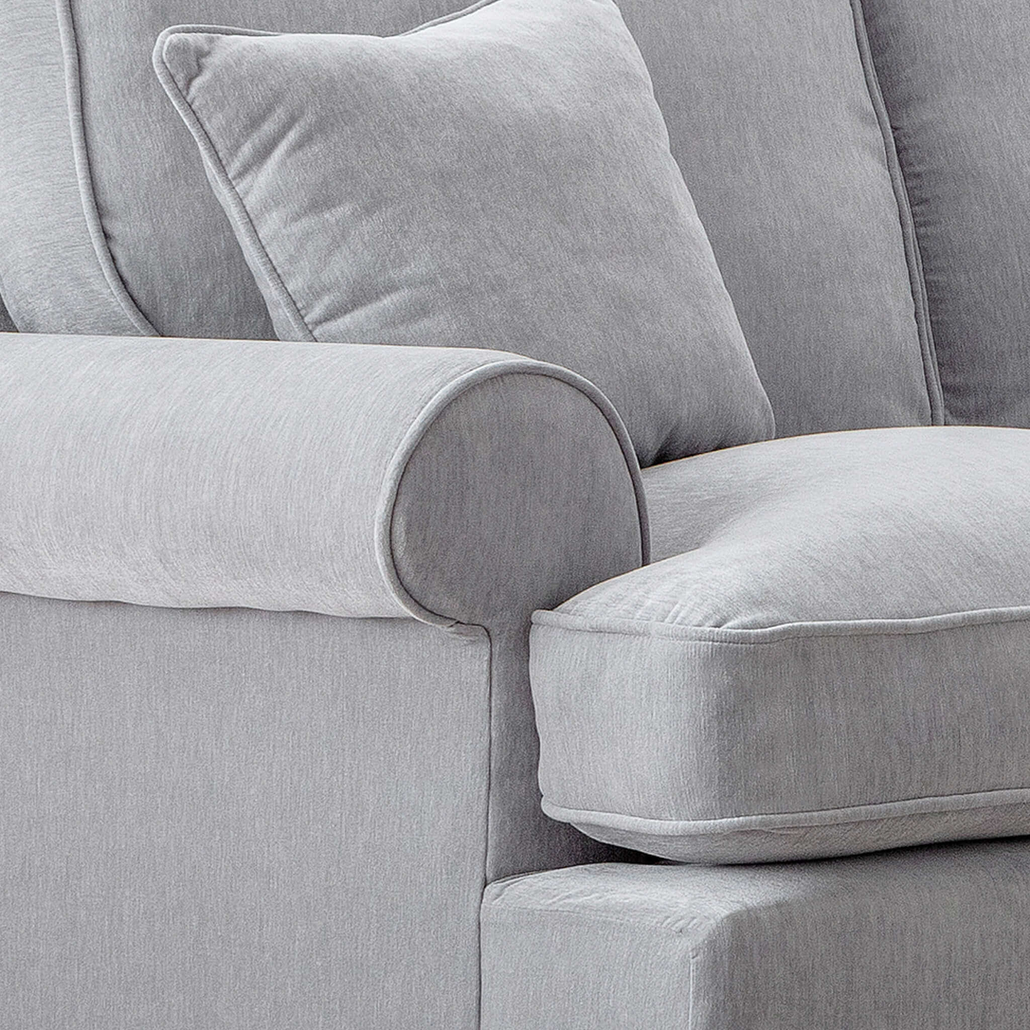 Sharika Grey Right Chaise Corner Sofa