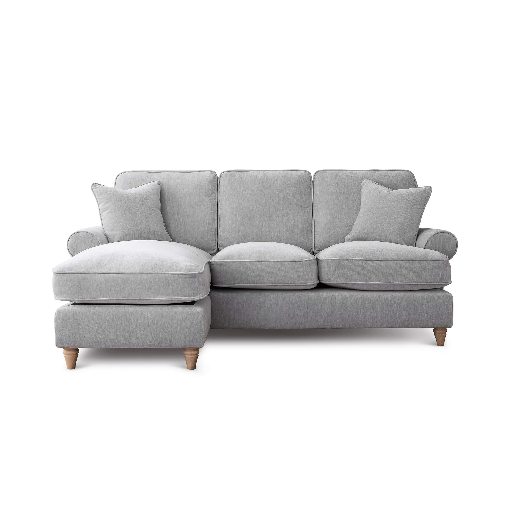 Sharika Grey Left Chaise Corner Sofa