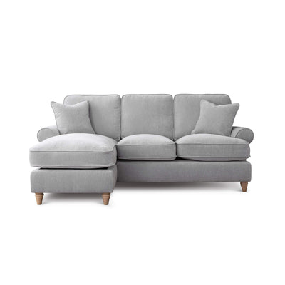 Sharika Grey Left Chaise Corner Sofa