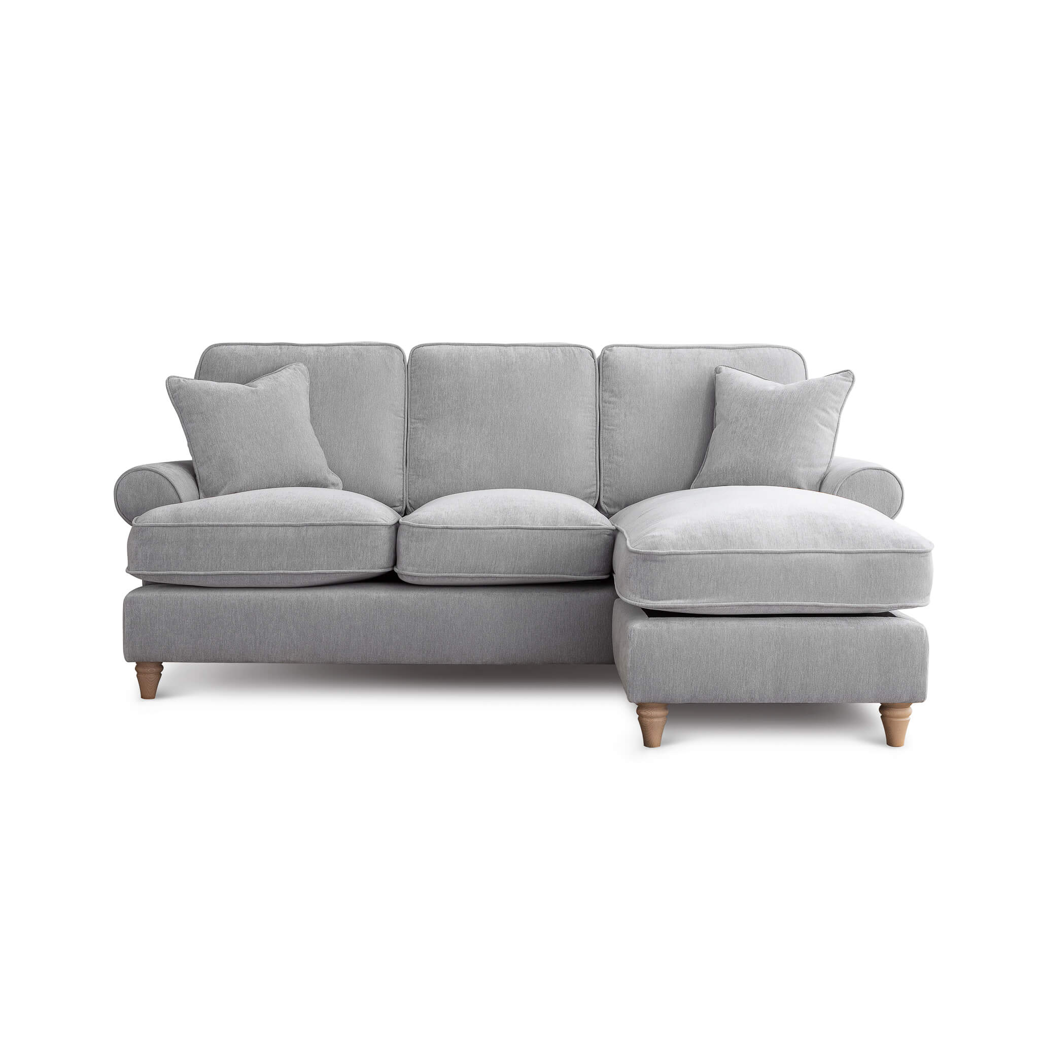 Sharika Grey Right Chaise Corner Sofa