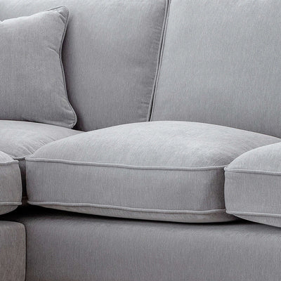 Sharika Grey Right Chaise Corner Sofa