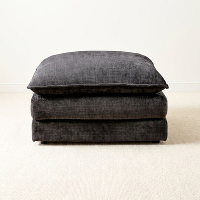 Skye Black Footstool