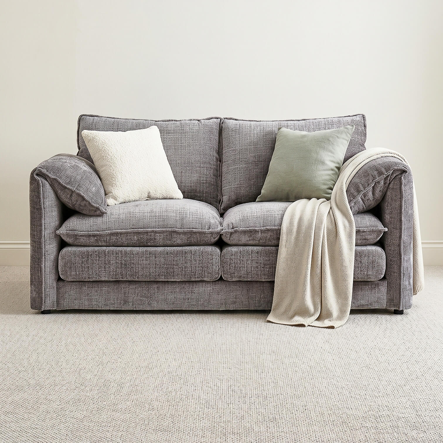 Skye Grey 2 Seater Sofa