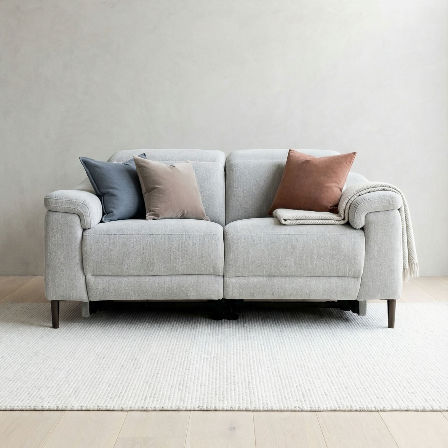 Orbit Grey 2 Seater Power Recliner Sofa