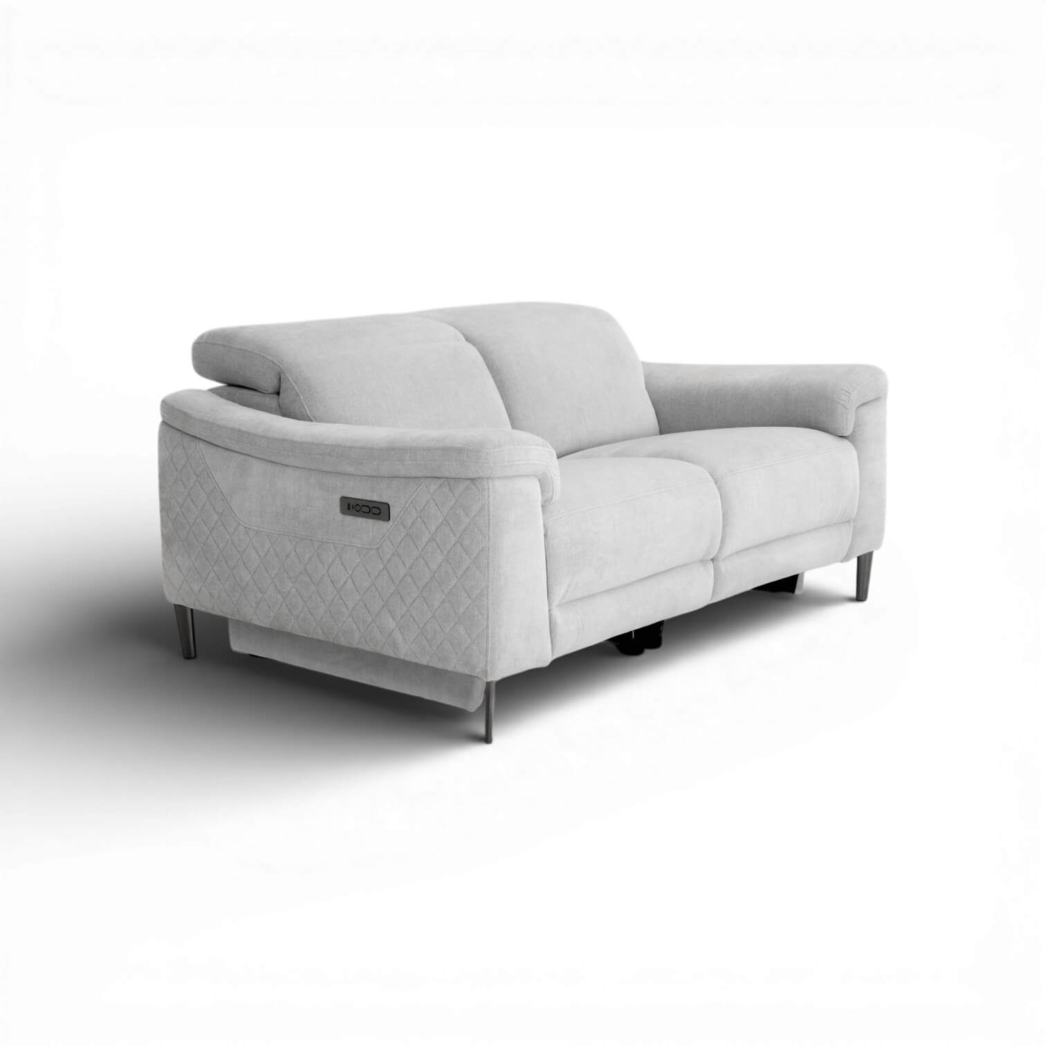 Orbit Grey 2 Seater Power Recliner Sofa