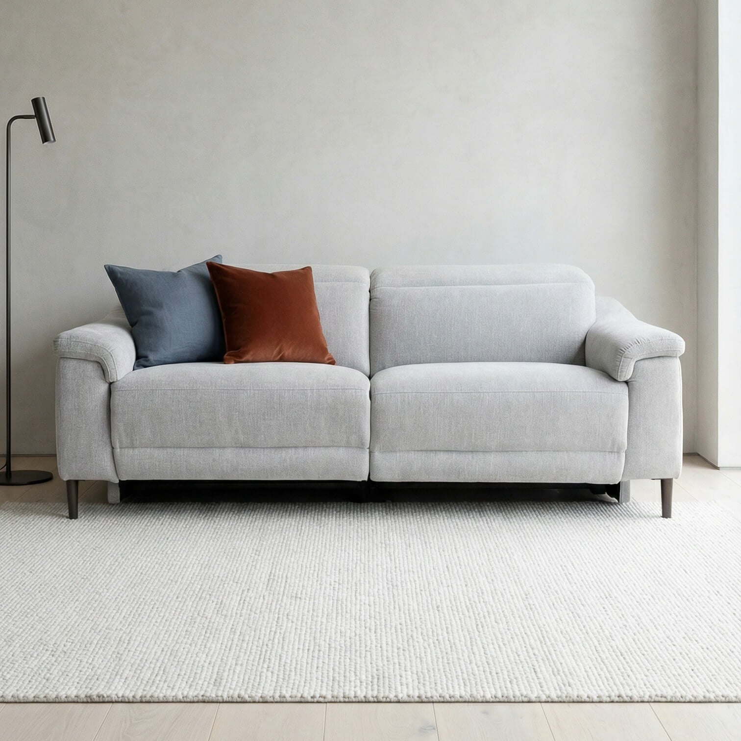 Orbit Grey 3 Seater Power Recliner Sofa