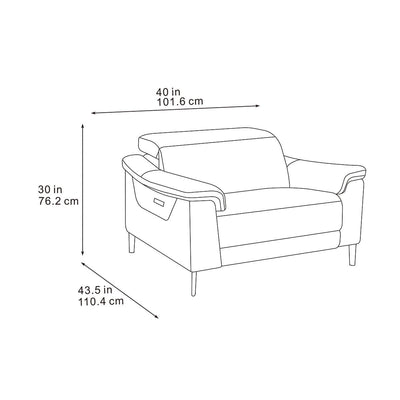 Orbit Grey Power Recliner Armchair