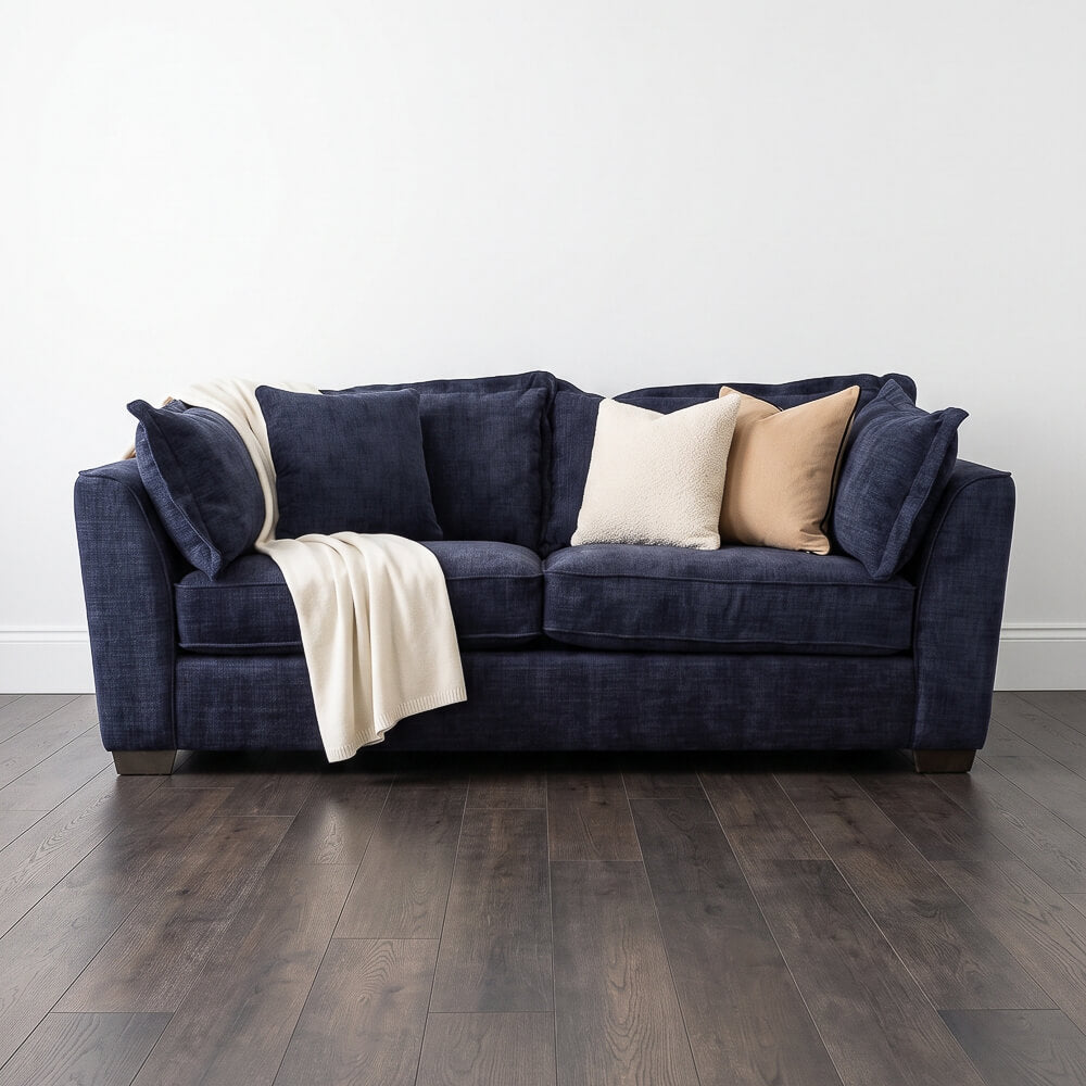 Sofia Blue 3 Seater Sofa
