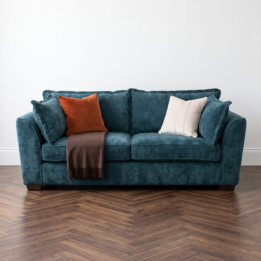 Sofia Teal 3 Seater Sofa
