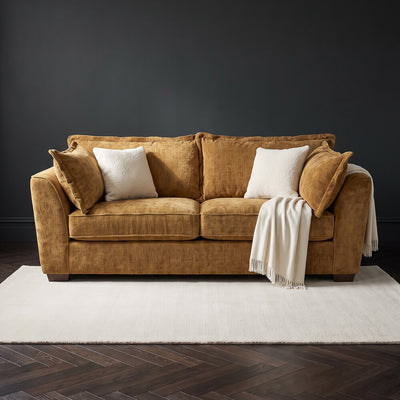 Sofia Yellow 3 Seater Sofa