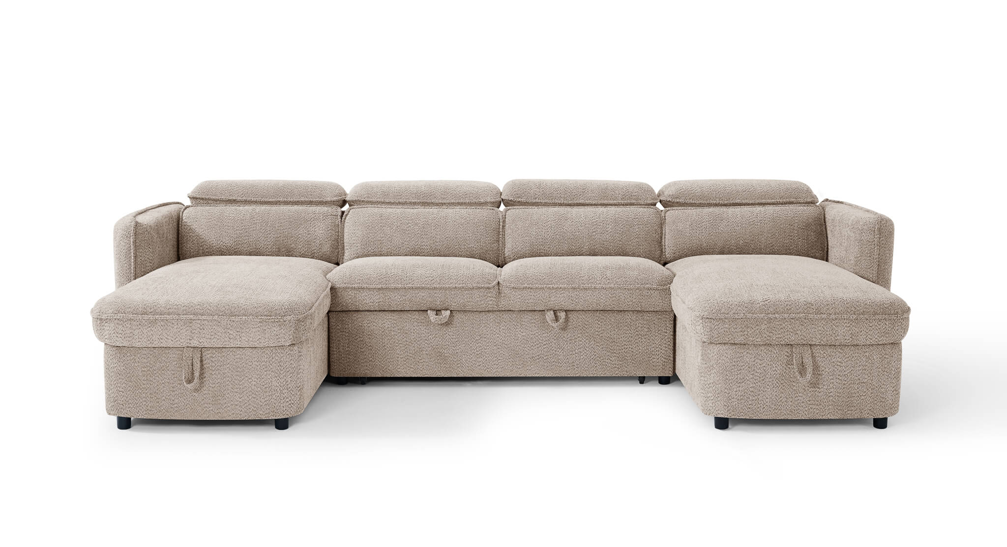 Solara Beige U Shape Corner Sofa