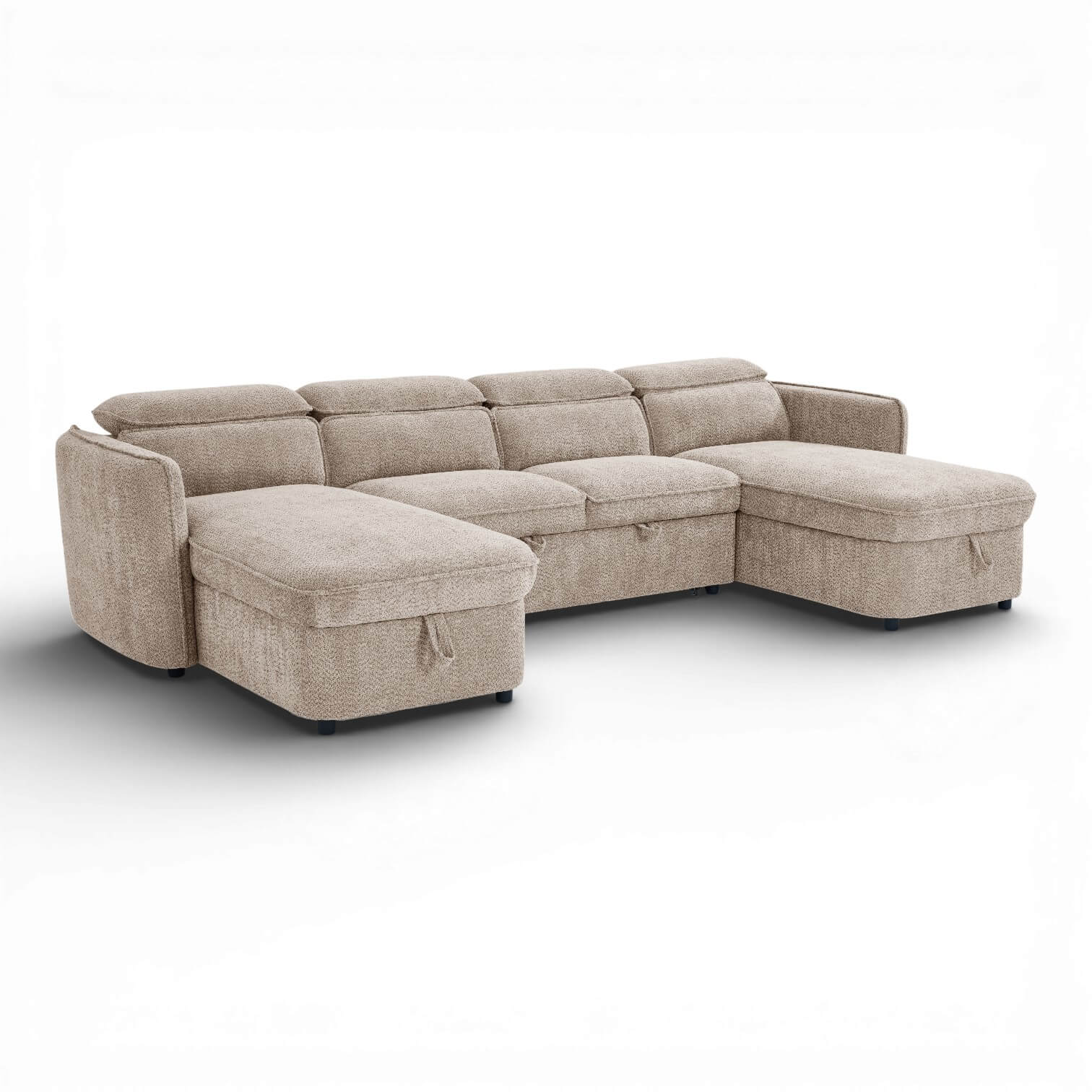 Solara Beige U Shape Corner Sofa