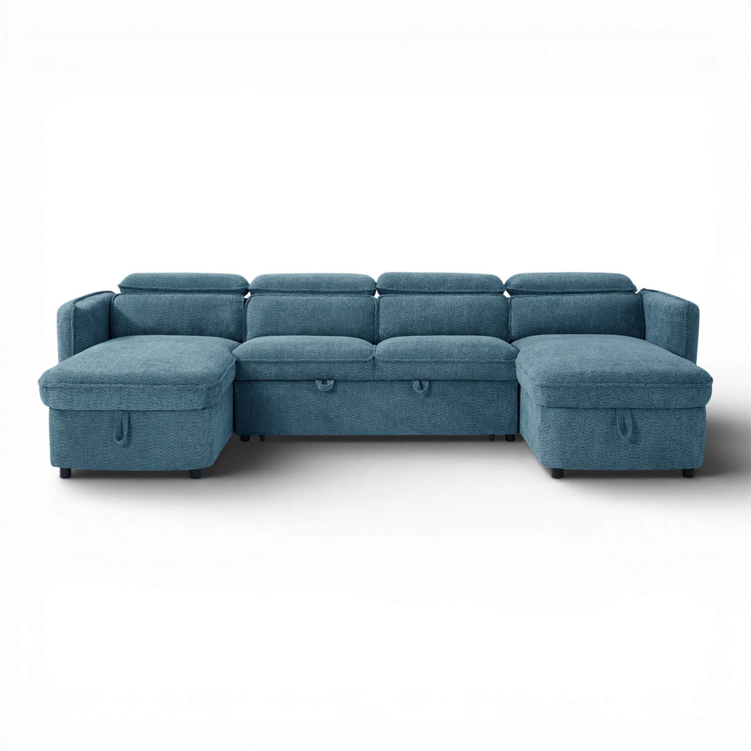 Solara Blue U Shape Corner Sofa